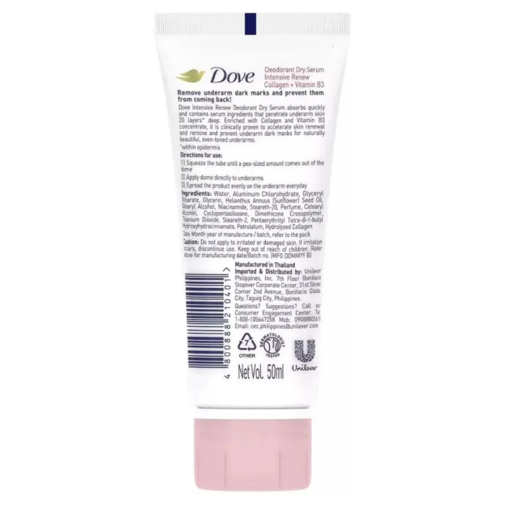 Dove Deodorant Dry Serum Intensive Renew 50 ML
