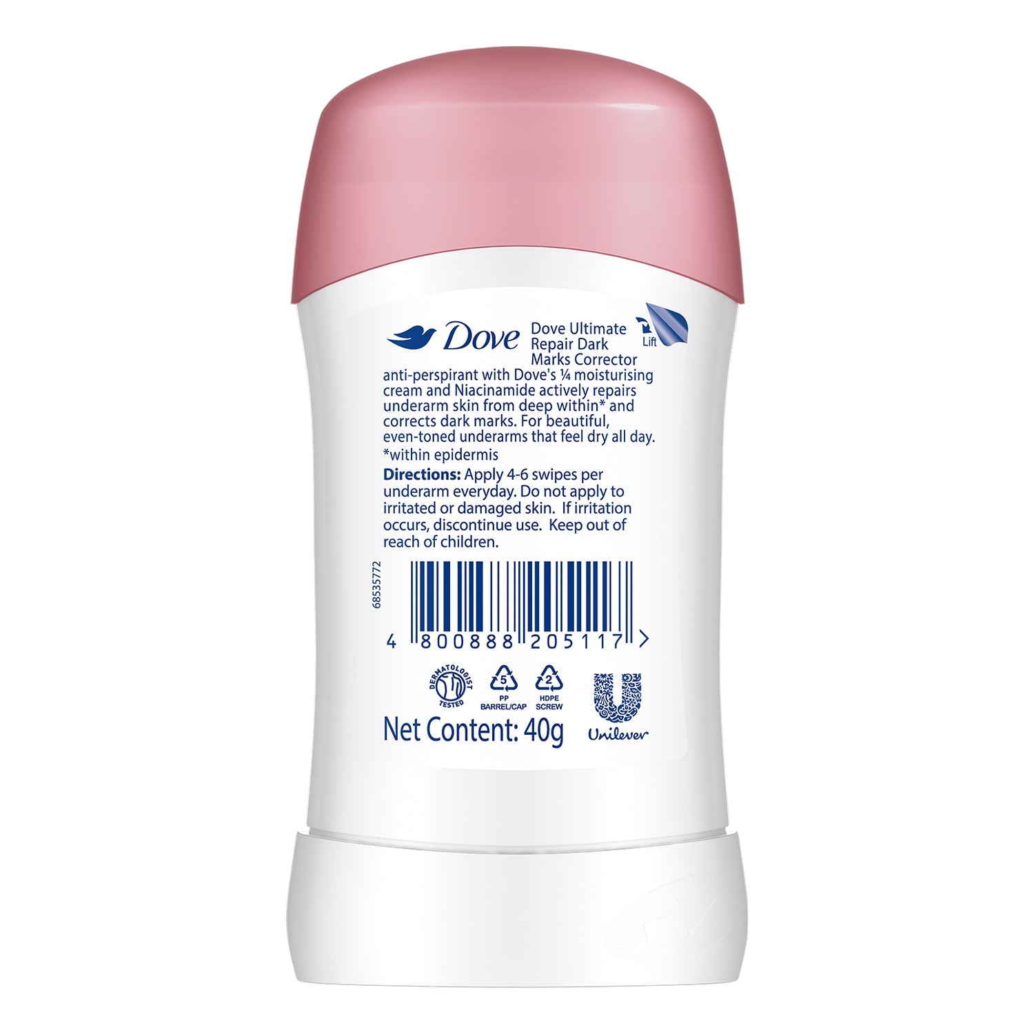 Dove Ultimate Repair 48H Antiperspirant Stick Fresh Lily 40 GM