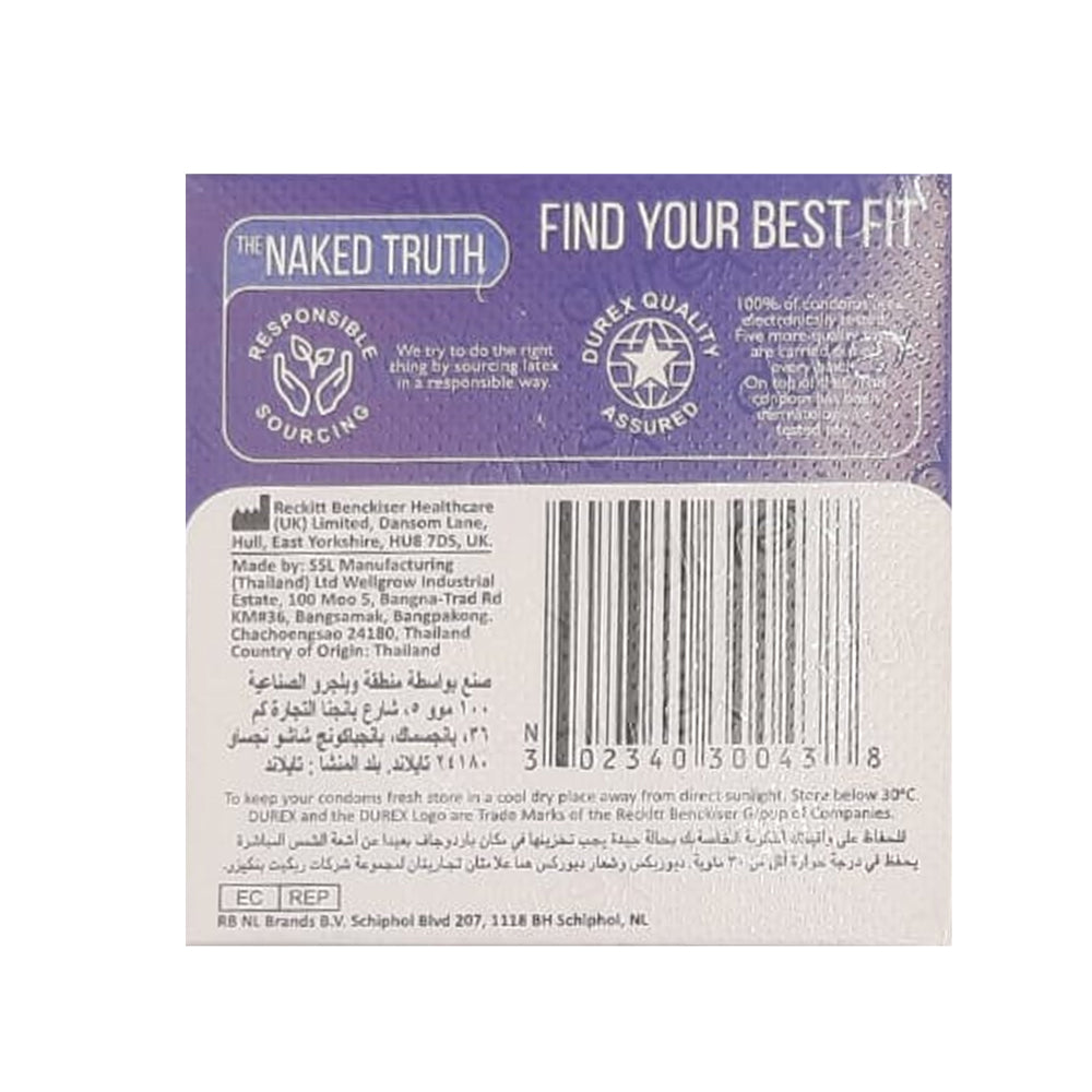 Durex Classic XXL Extra Wide Fit 3 Pieces