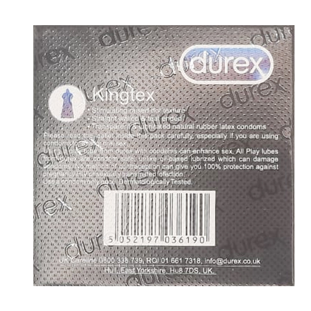 Durex Kingtex Delay Condoms 3 Pieces
