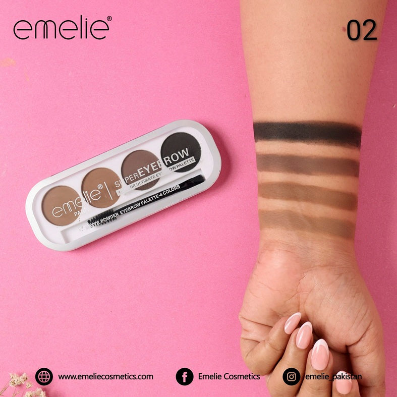 Emelie SuperEyebrow 4 Color Ultimate Eyebrow Palette