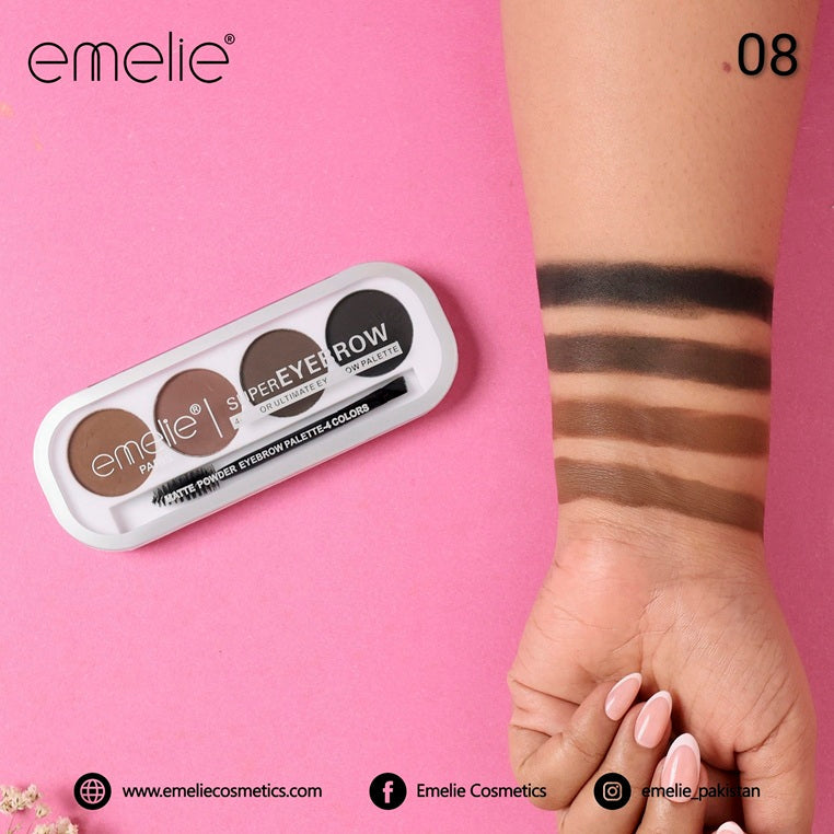 Emelie SuperEyebrow 4 Color Ultimate Eyebrow Palette