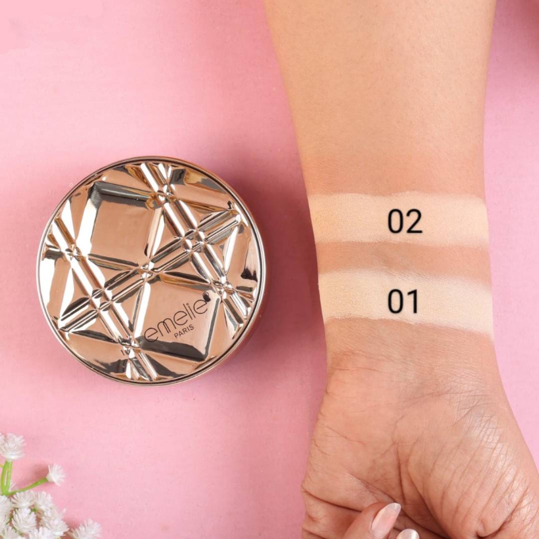 Emelie Super Stay Matte Compact 2 In 1 Powder