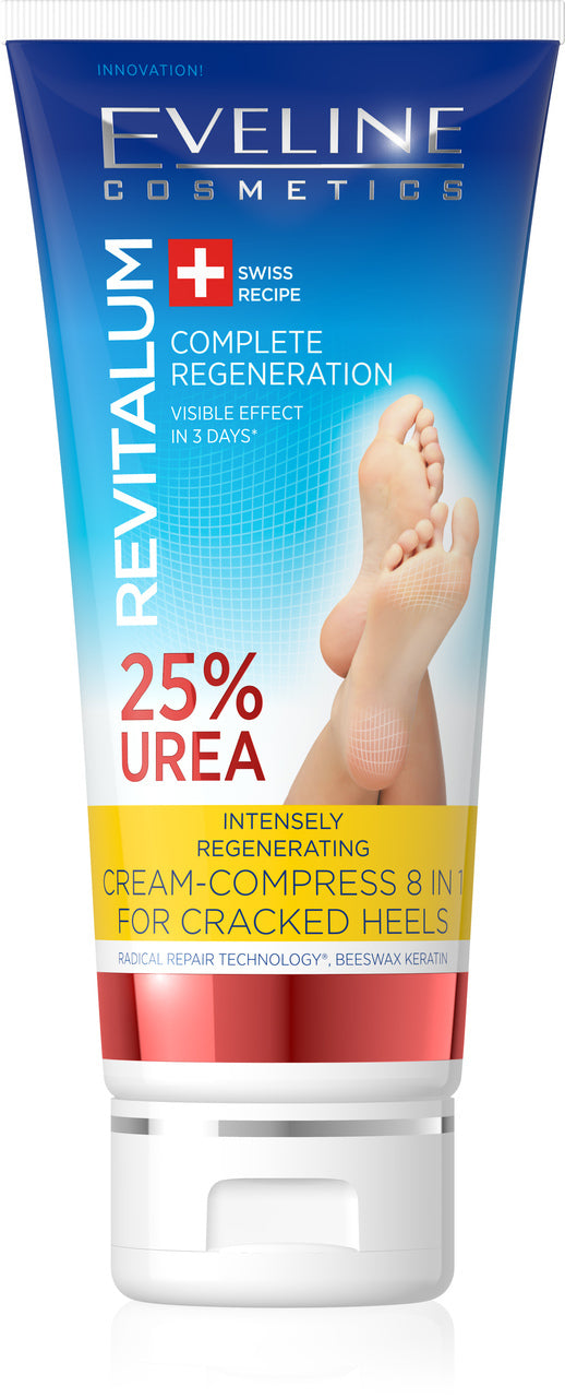 Eveline Cream Compress 8 in1 For Cracked Heels 25% Urea 100 ML