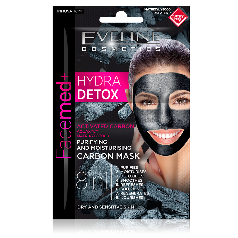 Eveline Facemed Hydra Detox Carbon Mask 10 ML