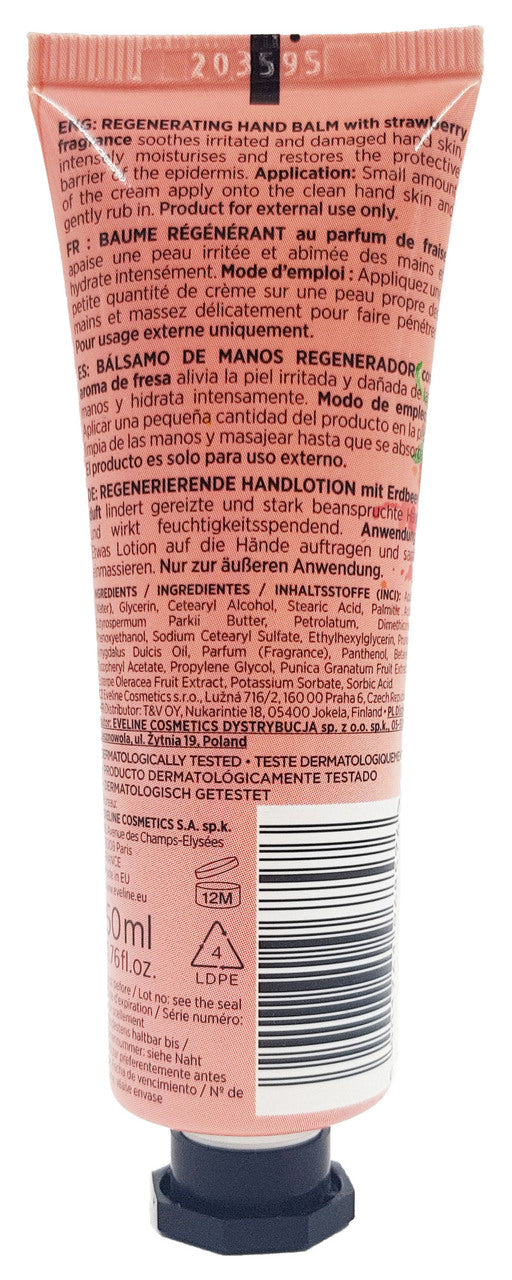 Eveline Regenerating Hands Balm Strawberry Skin 50 ML