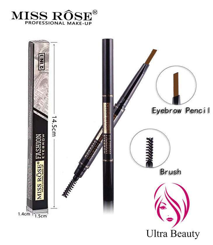 Miss Rose 2 in 1 Eyebrow Pen and Brush Brown