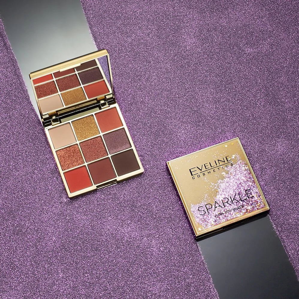 Eveline Sparkle Eyeshadow Palette 9 Colors