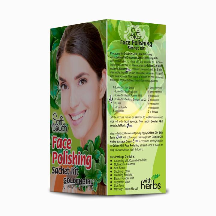Soft Touch Face Polishing Sachet Kit (Sachet Pack) 9 Sachets