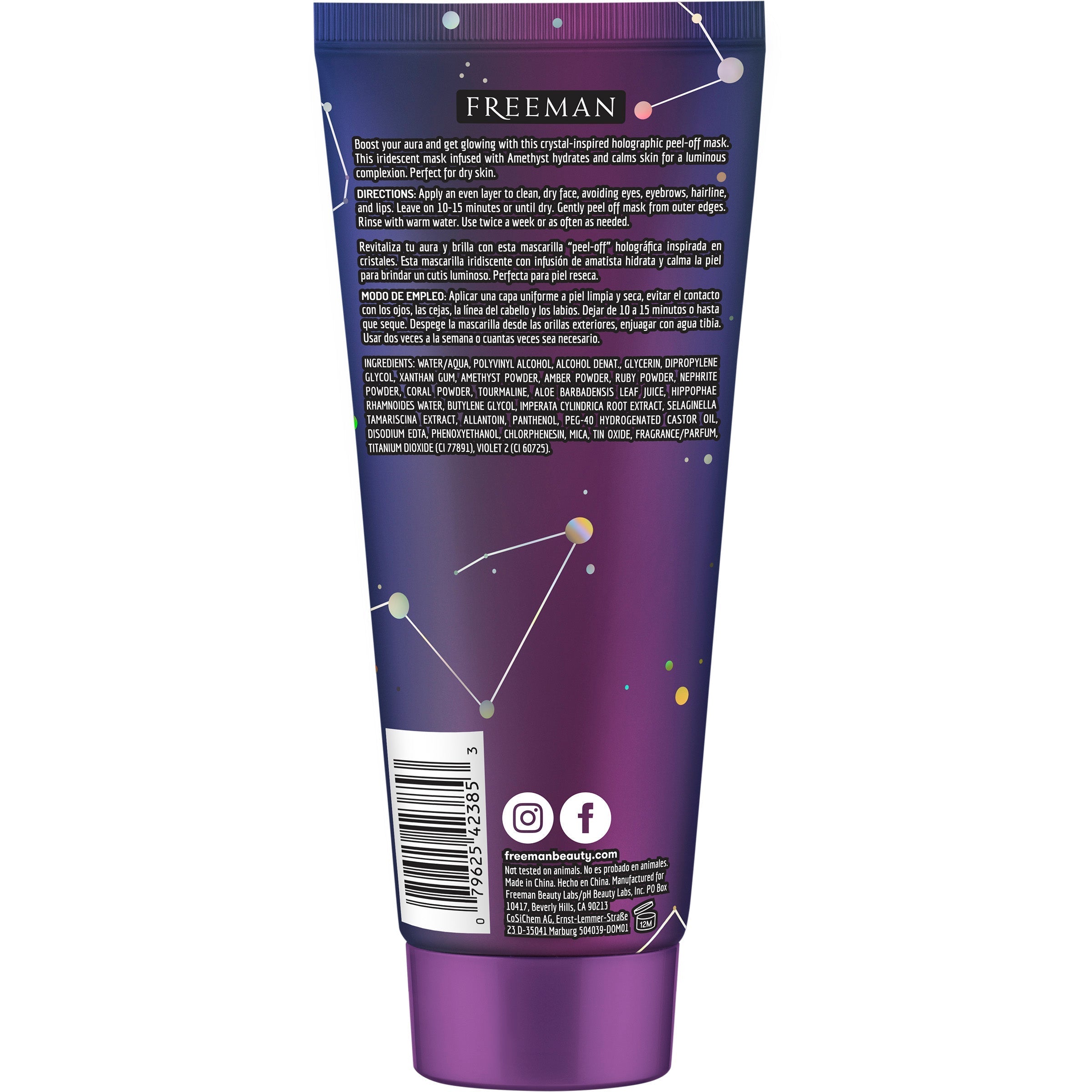 Freeman Cosmic Holographic Hydrating Peel-Off Mask 175 ML
