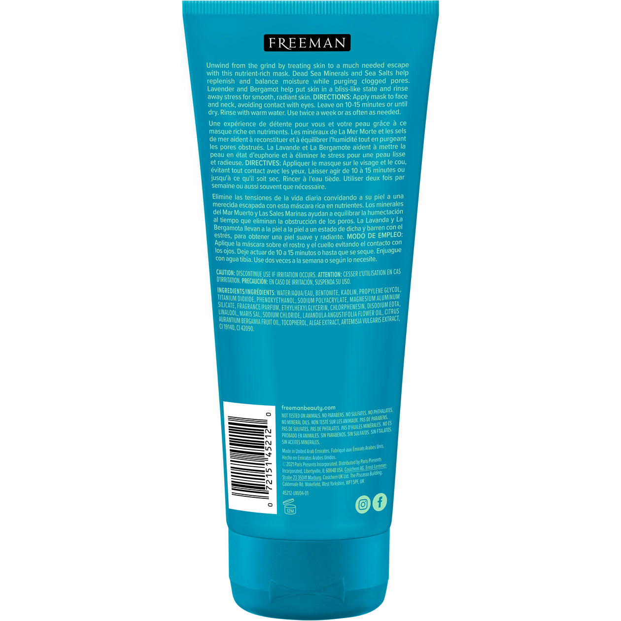 Freeman Dead See Minerals Anti-Stress Mask 175 ML