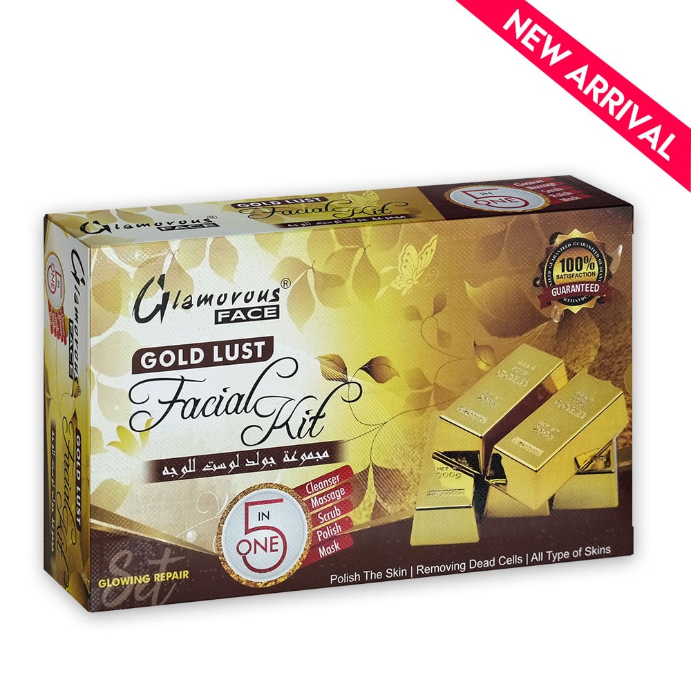 Glamorous Face 5 In 1 Gold Lust Facial Kit