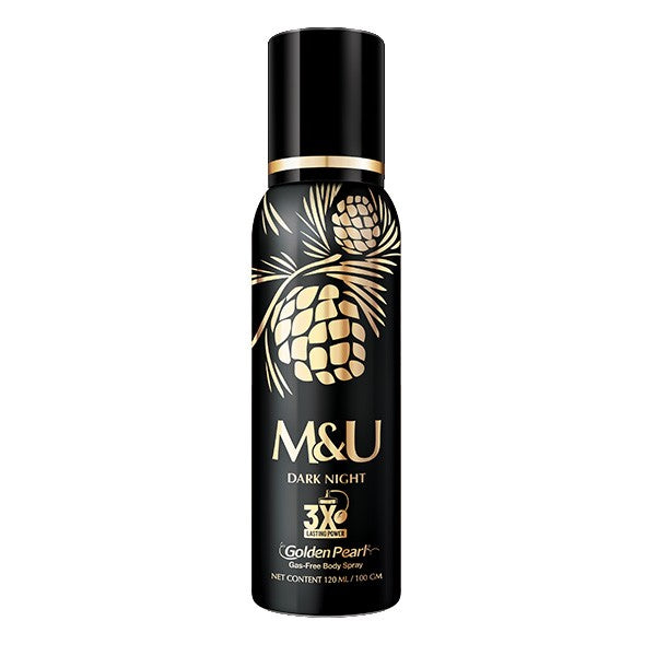 Golden Pearl Dark Night Gas Free Body Spray 120 ML
