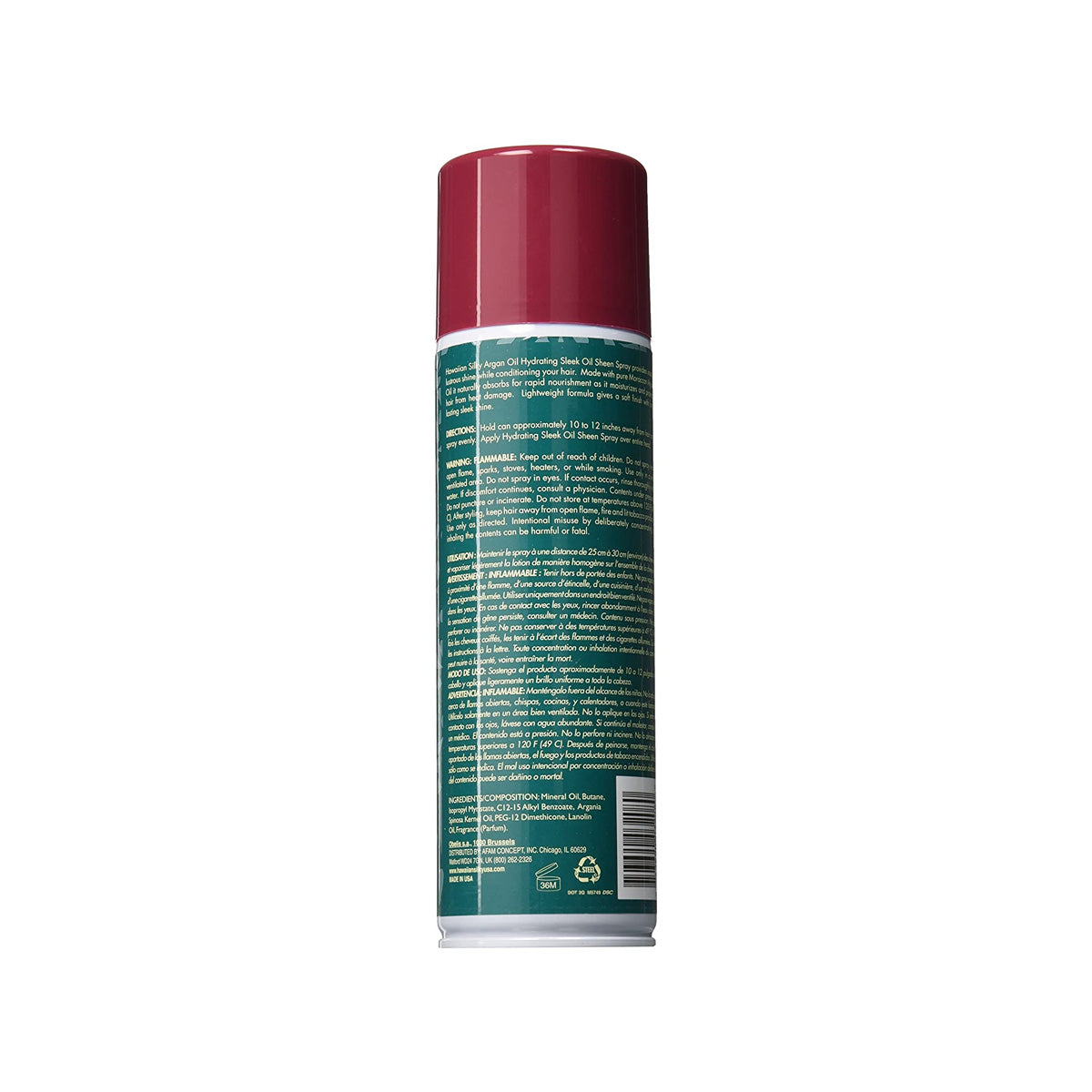 Hawaiian Silky Argan Oil Hydrating Sleek Oil Sheen Spray 445 ML