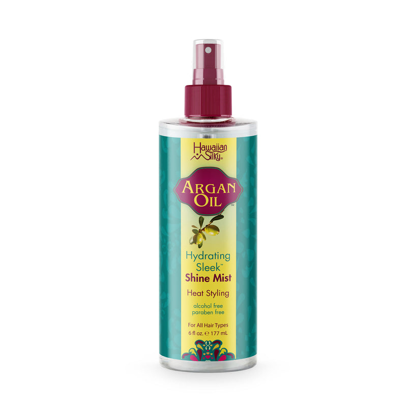 Hawaiian Silky Argan Oil Hydrating Sleek Shine Mist Heat Styling 177 ML