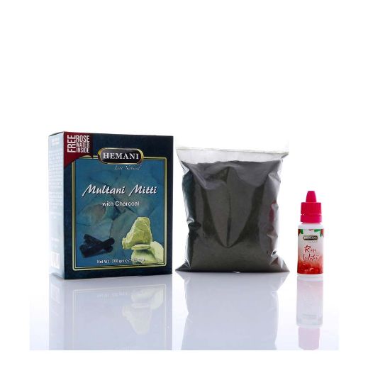 Hemani Herbal Mask Multani Mitti With Charcoal 200 GM