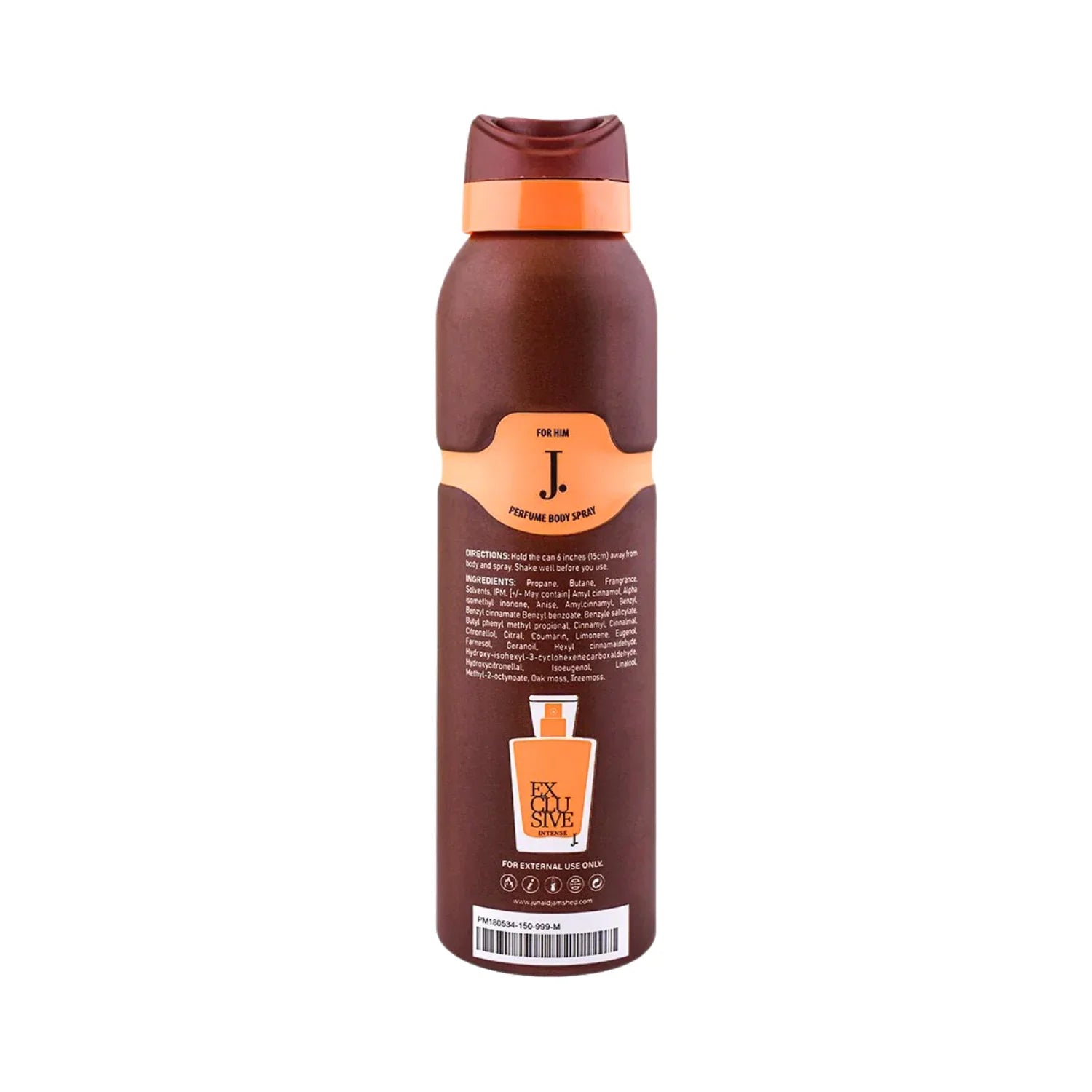 J. Exclusive Intense Homme Body Spray For Men 150 ML