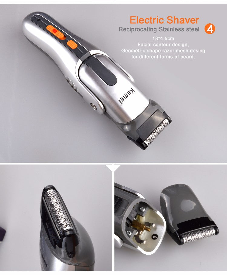Kemei 8 in 1 Grooming Kit Hair Clipper Nose Trimmer KM-680A