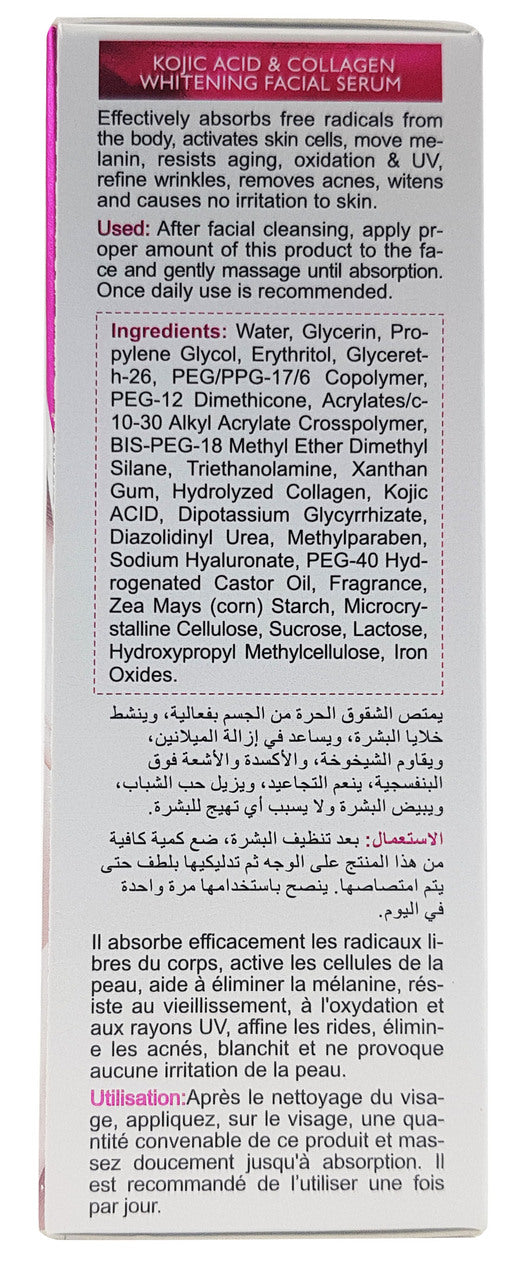 Kojic Acid Collagen Whitening Facial Serum 30 ML