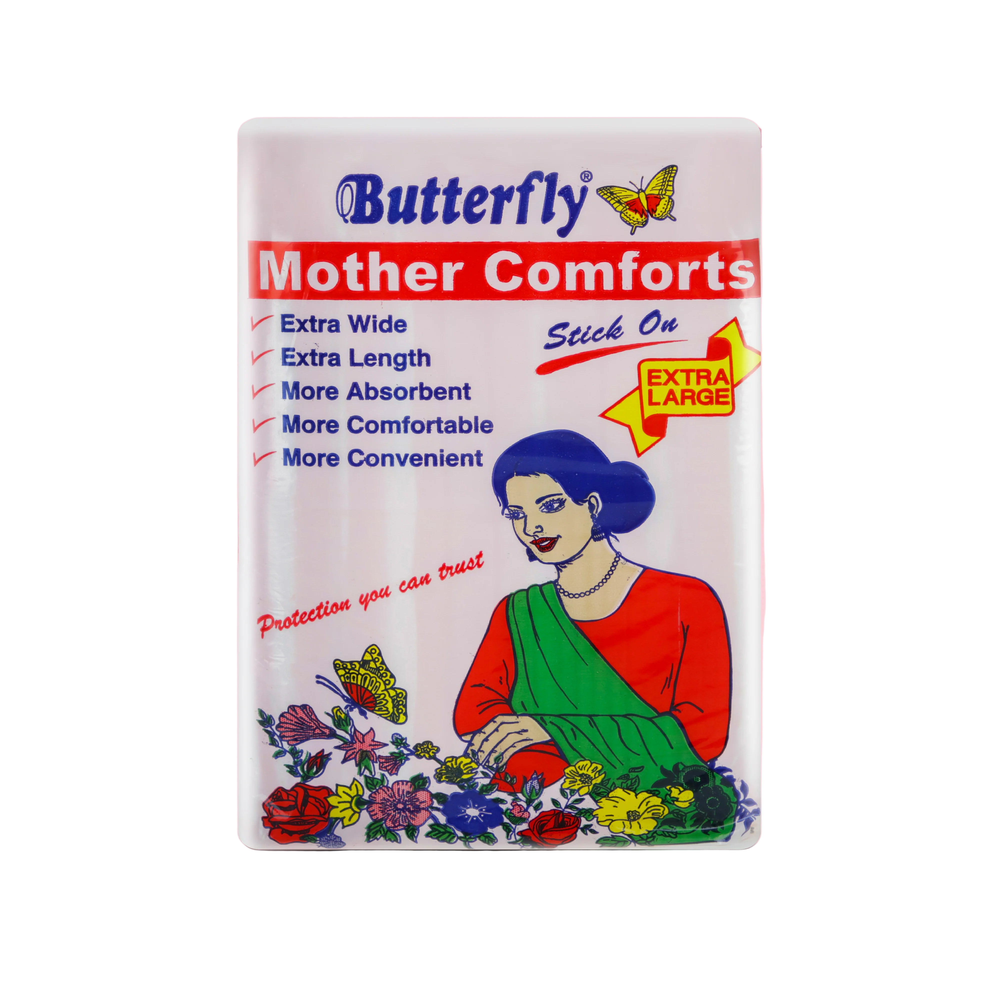 Mother Comforts Stick On Extra Long 10 pcs