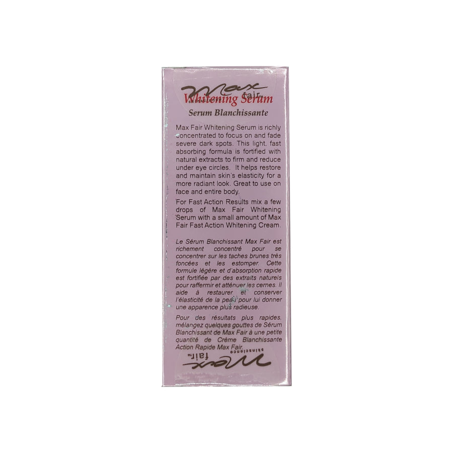 Max Fair Whitening Serum Hydroquinone Free 50 ML
