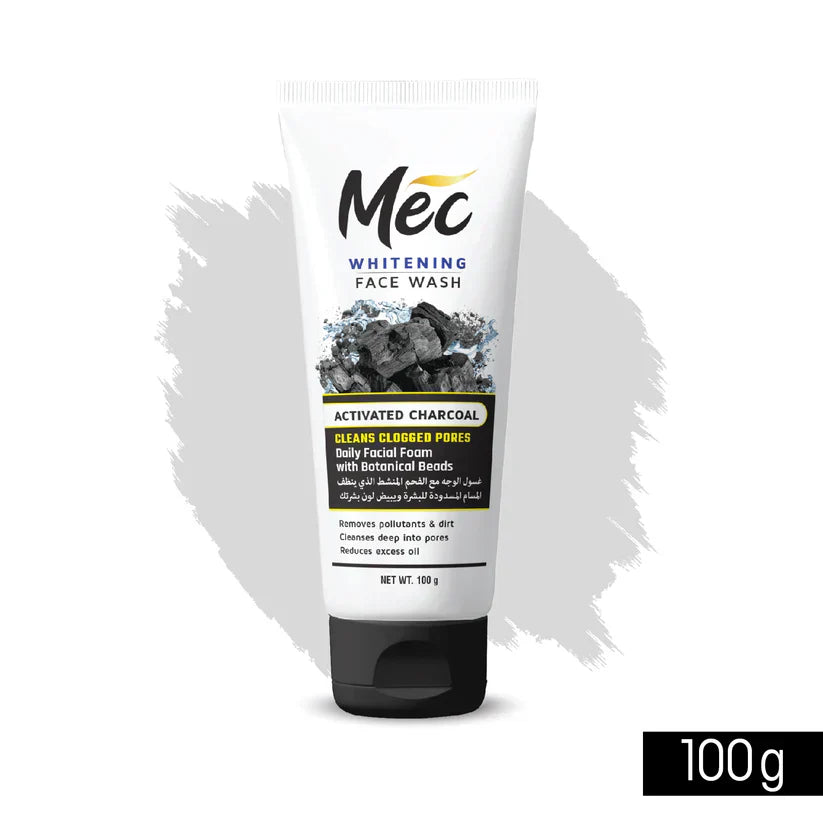 Mec Whitening Activated Charcoal Face Wash 100 ML