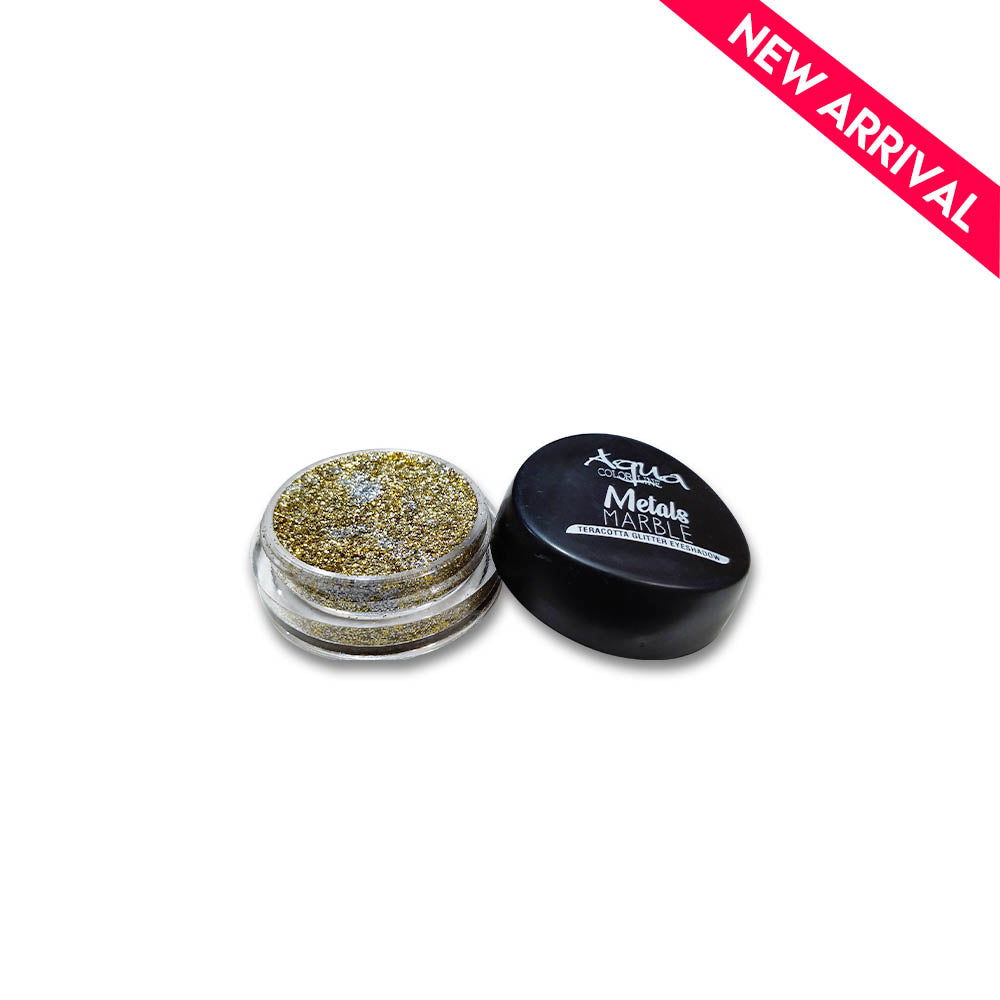 Aqua Color Line Metals Marble Teracotta Glitter Eyeshadow