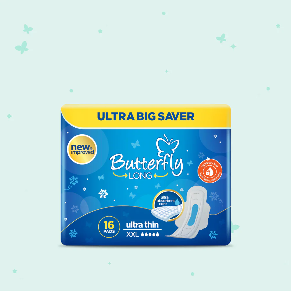 Butterfly Long Ultra Big Saver Sanitary Pads XXL 16 Pcs