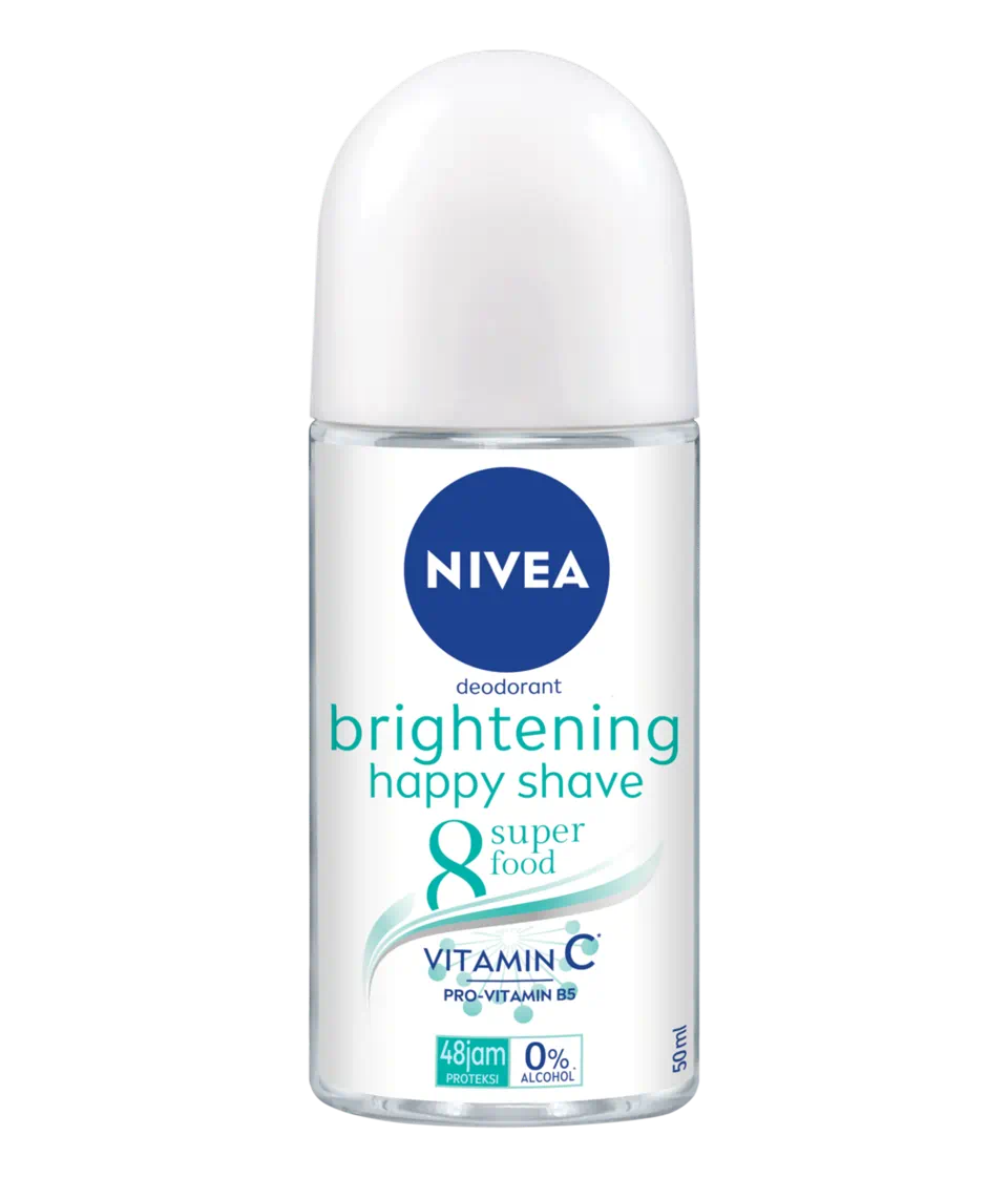 Nivea Brightening Happy Shave 8 Superfood Deodorant Roll-On 50 ML