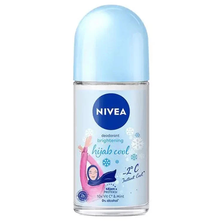 Nivea Brightening Hijab Cool Deodorant Roll On 50 ML