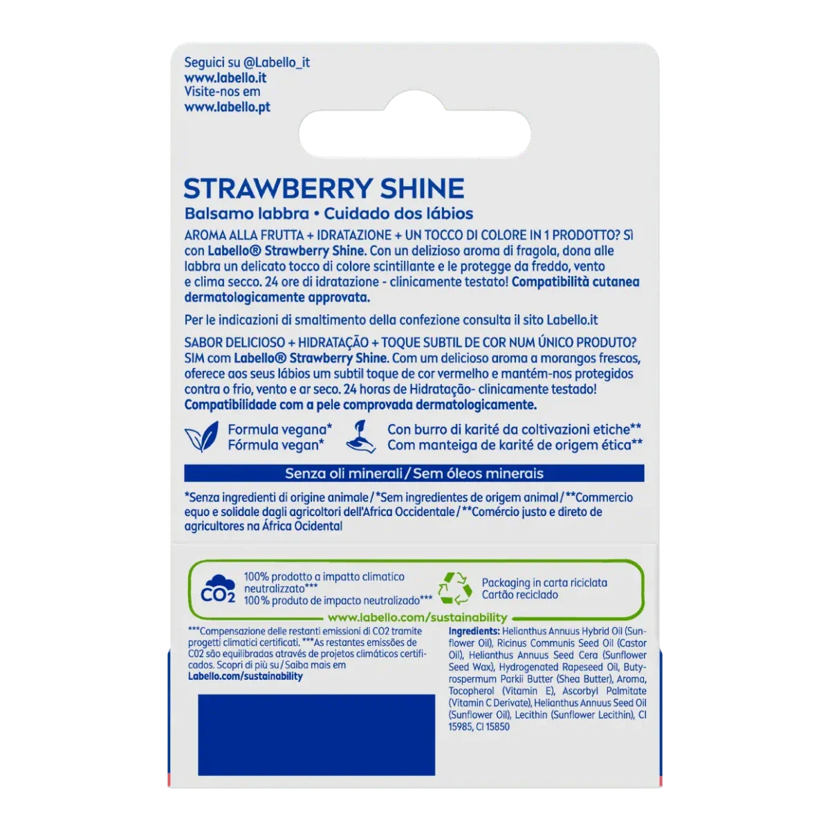 Nivea Labello Straw Berry Shine 24H Moisture 4.8 GM