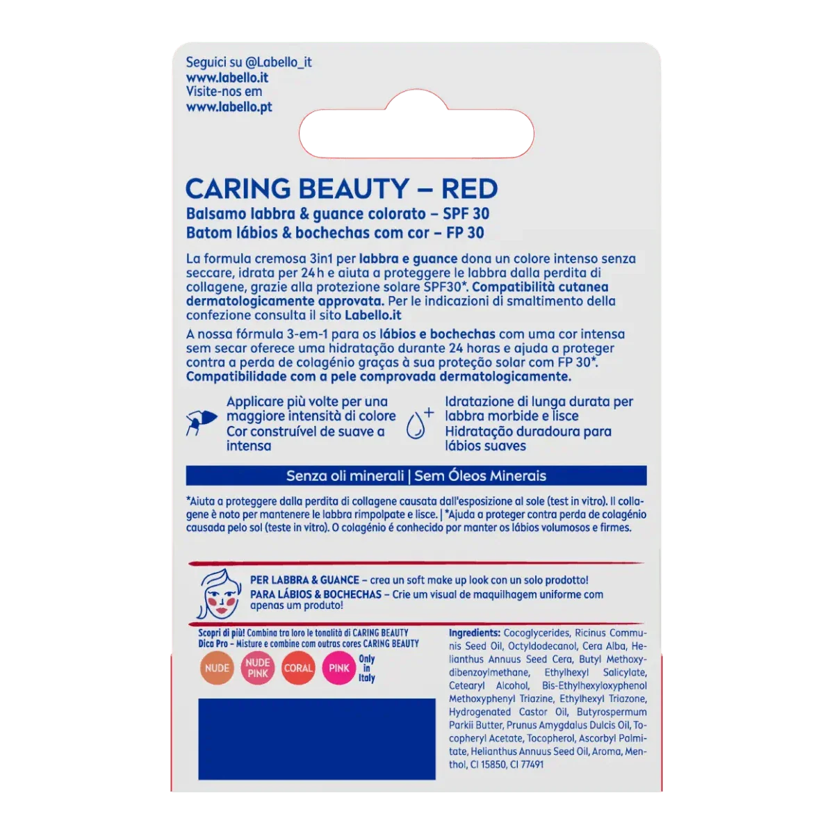 Nivea Labello Caring Beauty Lip & Cheek 4.8 GM