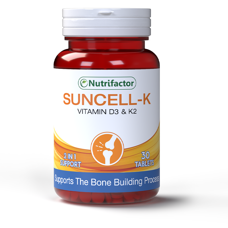 Nutrifactor Suncell-K Vitamin D3 & K2 30 Tablets
