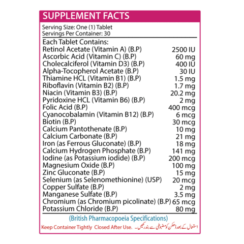 Nutrifactor Vitamax Women One A Day Multi