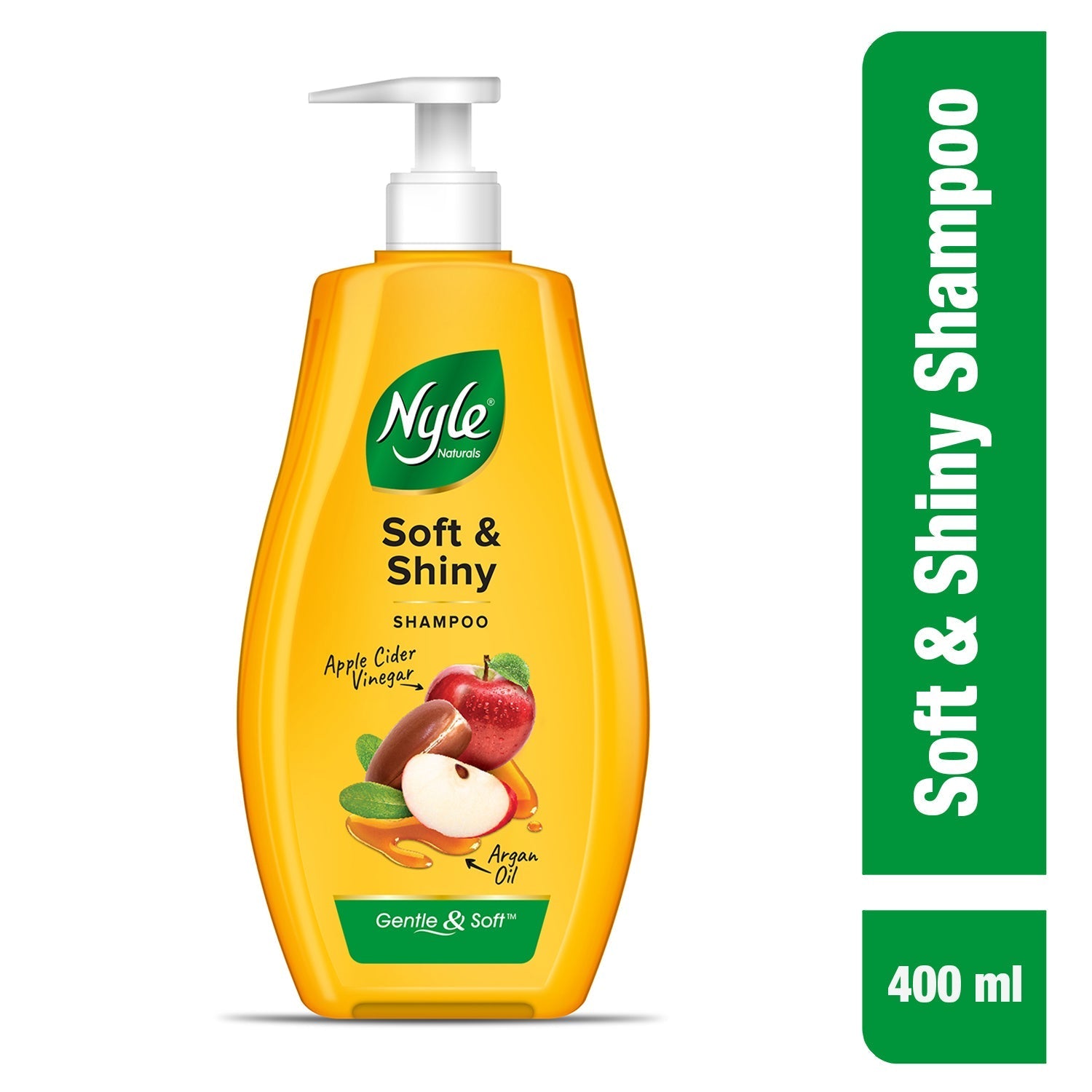 Nyle Naturals Soft & Shiny Shampoo Apple Cider Vinegar & Argan Oil