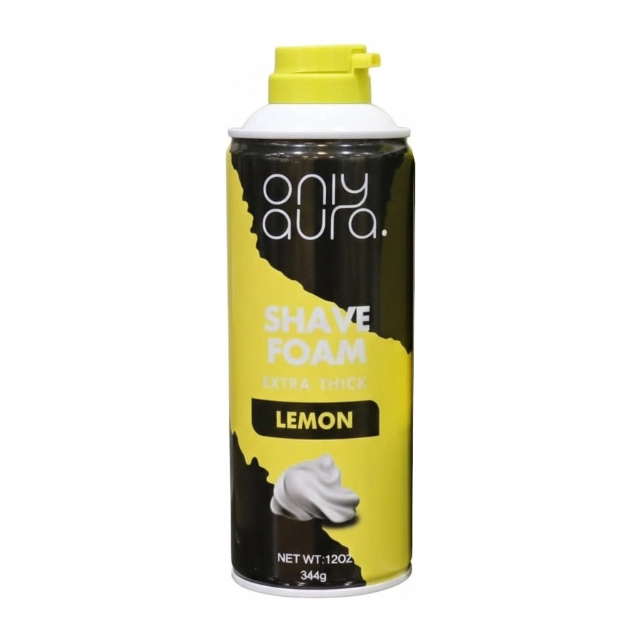 Only Aura Shave Foam Extra Thick 344 ML Lemon