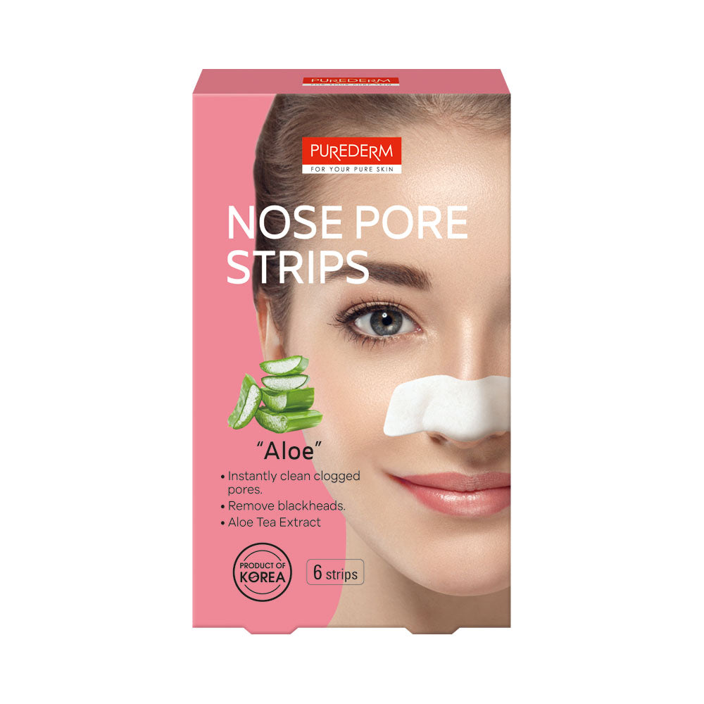 Purederm Botanical Choice Nose Pore Strips Aloe 6 Strips