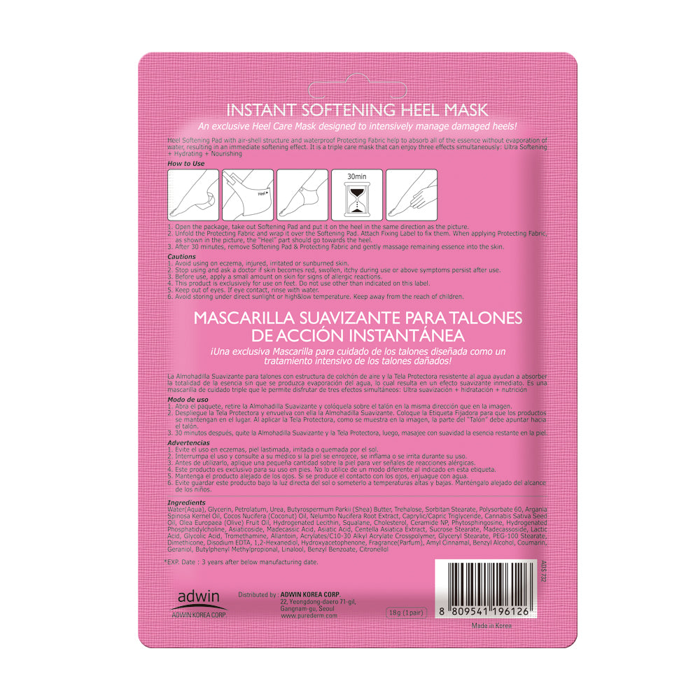 Purederm Instant Softening Heel Mask