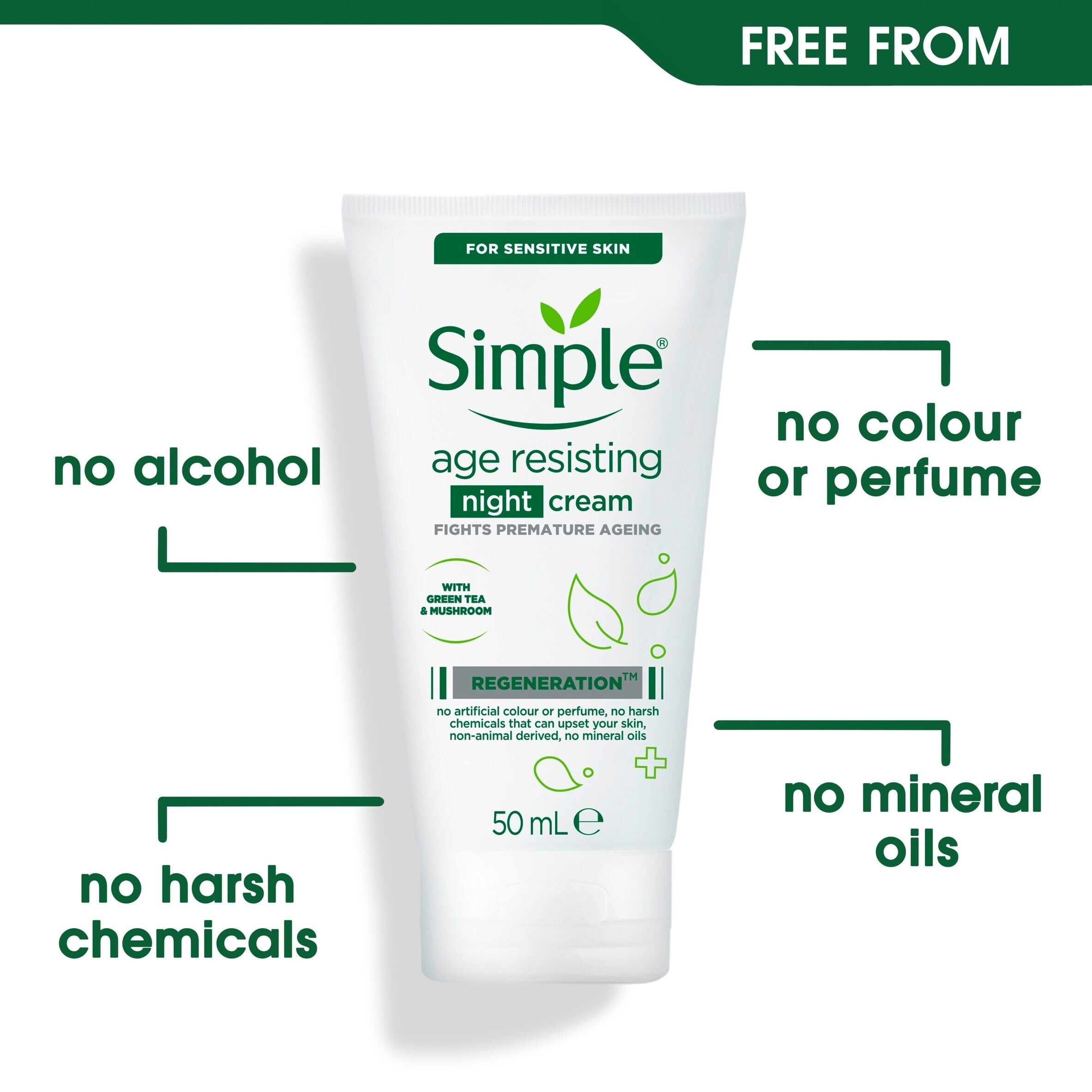 Simple Regeneration Age Resisting Night Cream 50 ML