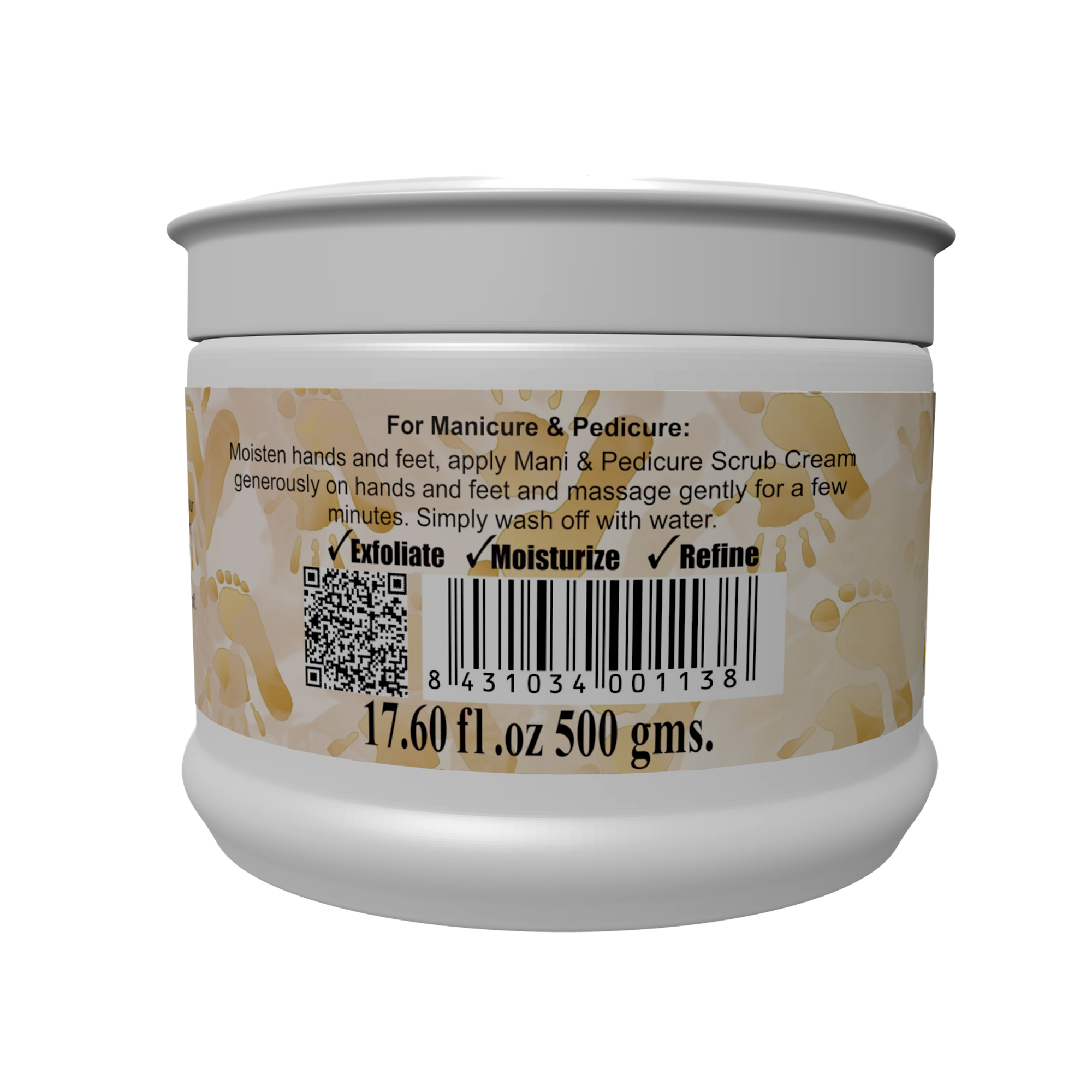 Soft Touch Manicure & Pedicure Scrub Cream 500 ML