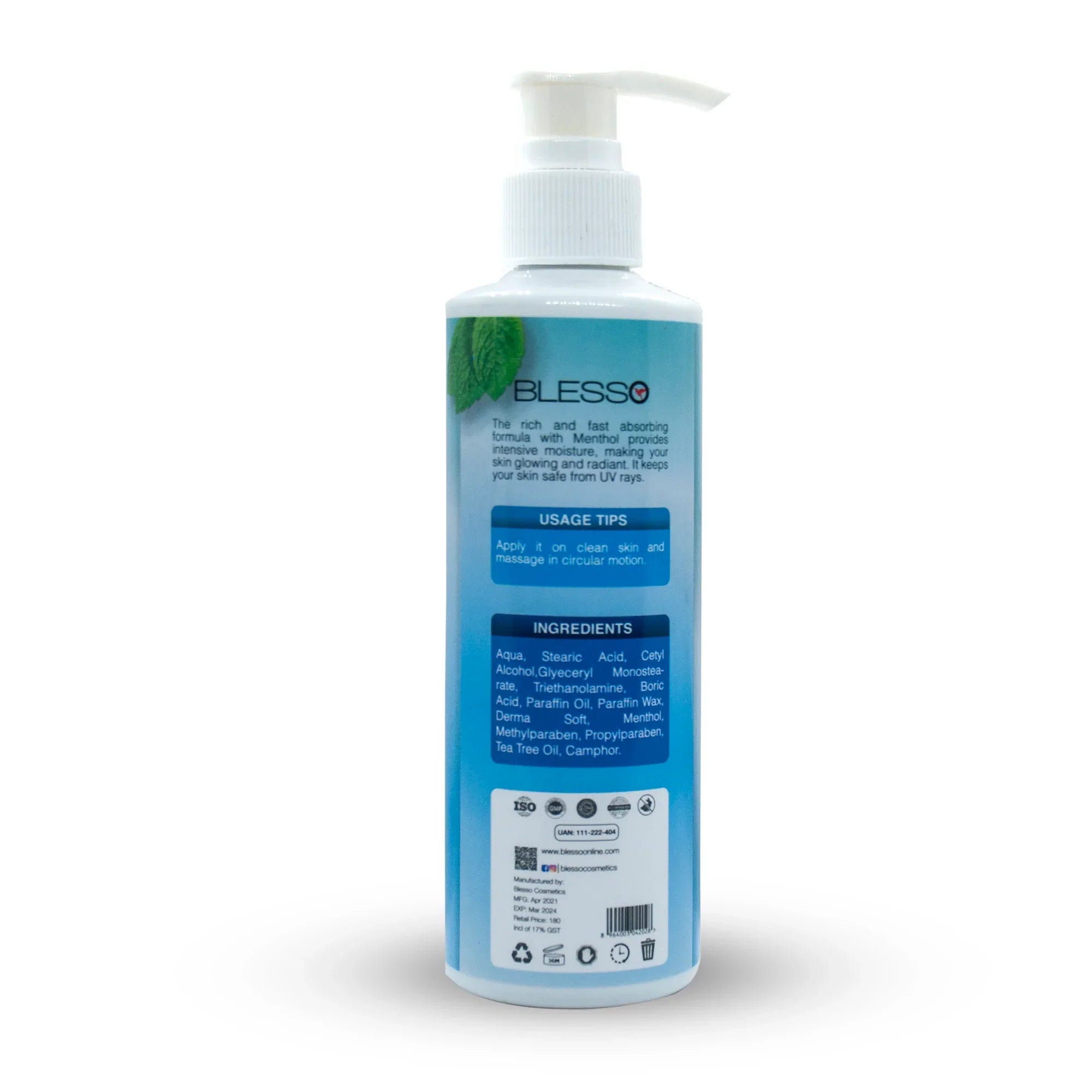 Blesso Soothing Lotion (Menthol) 200 ML