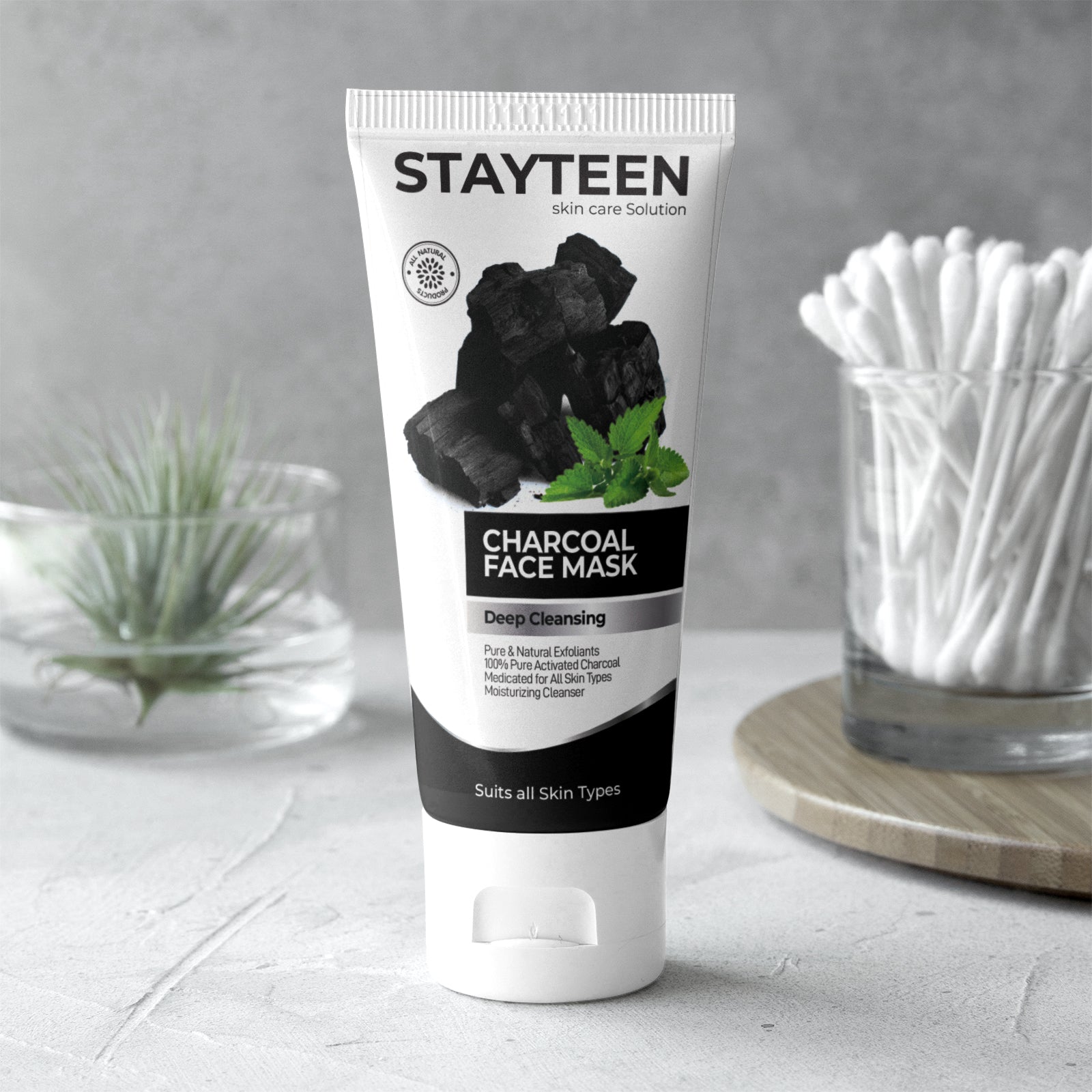 StayTeen Activated Charcoal Face Mask 150 ML