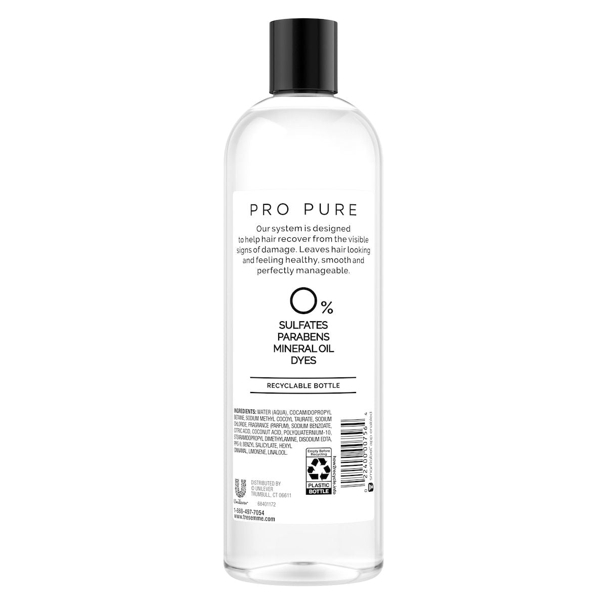 TRESemmé Pro Pure Damage Recovery Sulfate-free Shampoo For Damaged Hair 473 ML