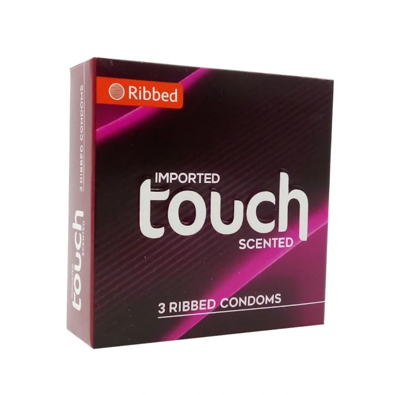 Touch Scented 3 Ribbed Condoms
