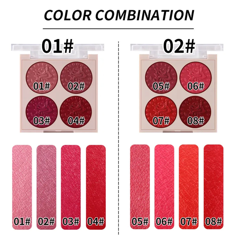 Miss Rose 4 colors gorgeous Lipstick palette