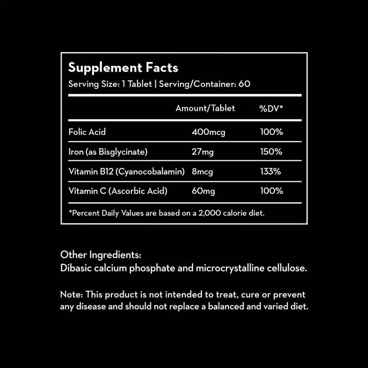 Versus Super Iron with Folic Acid 60 Tablets