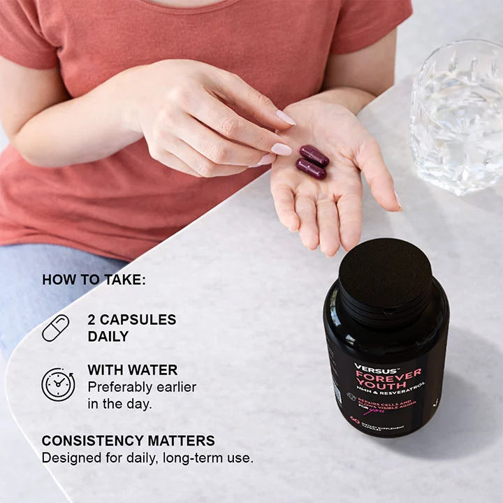 Versus Forever Youth NMN & Resveratrol 60 Tablets