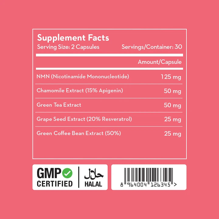 Versus Forever Youth NMN & Resveratrol 60 Tablets