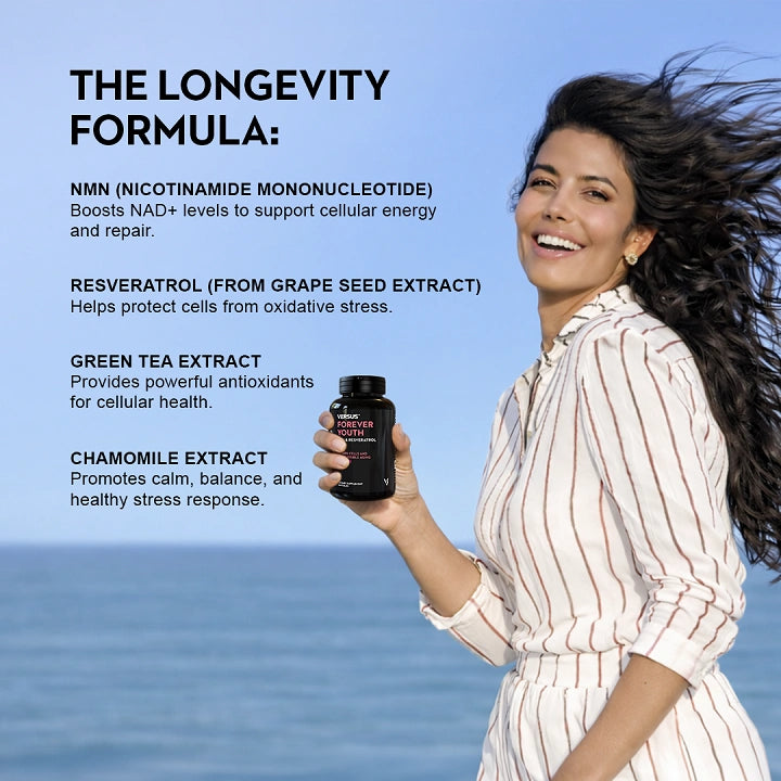 Versus Forever Youth NMN & Resveratrol 60 Tablets