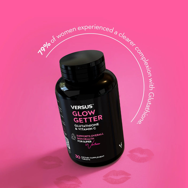 Versus Glow Getter Glutathione with Vitamin C + Collagen & ALA 30 Tablets